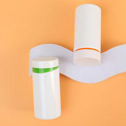 White Vitamin Pill Bottle Funnel Design Pet Plastic Packaging