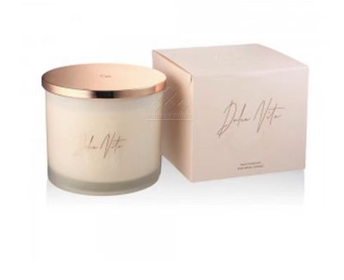 Paperboard Pink Luxury Candle Packaging Boxes With Ribbon 8.5x8.5x9.5cm