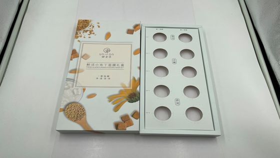 Custom Luxury White Cardboard Paper Box Eco Friendly Packaging Mask Box