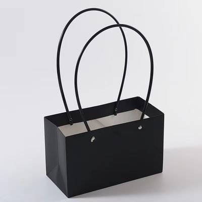 Customized Kraft Flower Paper Carrier Bags Paper Gift Bag