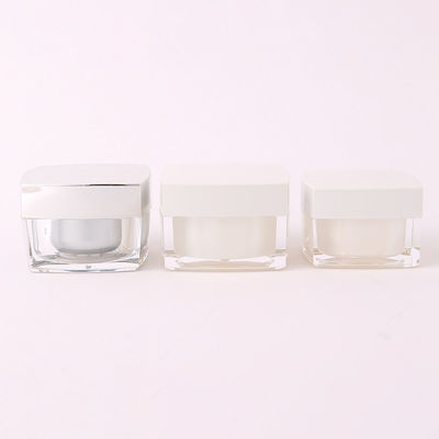 Pearl White Cosmetic Bottle Packaging 5g 15g 30g 50g Nail Gel Plastic Jar