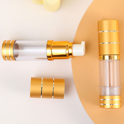 Empty Plastic Cosmetic Packaging 15ml 30ml 50ml Essential Oil Airless Pump Bottle