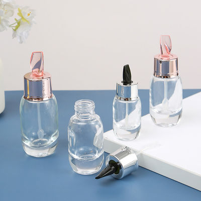 Rose Golden Essential Oil Container Thick Bottom Glass Dropper Bottles