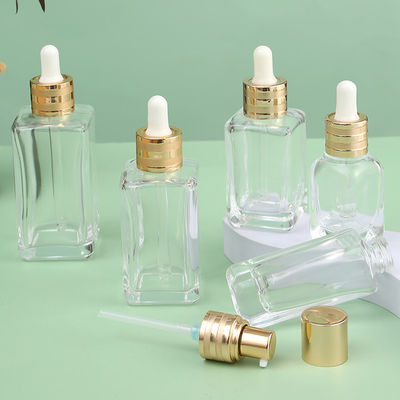 0.5oz 1oz 2oz 3oz Clear Fluted Glass Empty Dropper Bottles For Perfume Eye Oil