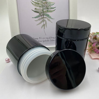 Collar Material Sport Nutrition Supplement Private Label Empty Food Grade Black Protein Powder Bottle with Customized Colors