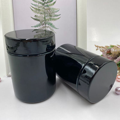 Collar Material Sport Nutrition Supplement Private Label Empty Food Grade Black Protein Powder Bottle with Customized Colors