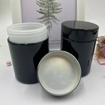 Collar Material Sport Nutrition Supplement Private Label Empty Food Grade Black Protein Powder Bottle with Customized Colors