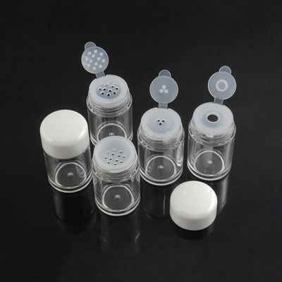 5ml 5 Grams 10 ml 10grams Clear Loose Powder Jar and Pot with Sifter Black White Cap Samples Process 2-3 days Free Sample