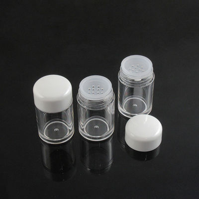 5ml 5 Grams 10 ml 10grams Clear Loose Powder Jar and Pot with Sifter Black White Cap Samples Process 2-3 days Free Sample