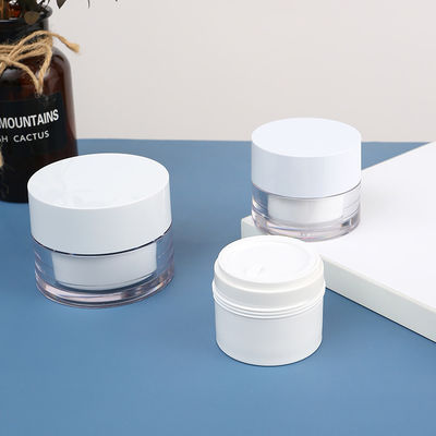 Custom Global Recycled PCR PLA Material Biodegradable Cosmetic Packaging Containers Plastic Acrylic Cream Jar with Replacement