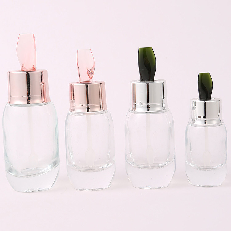 Rose Golden Essential Oil Container Thick Bottom Glass Dropper Bottles