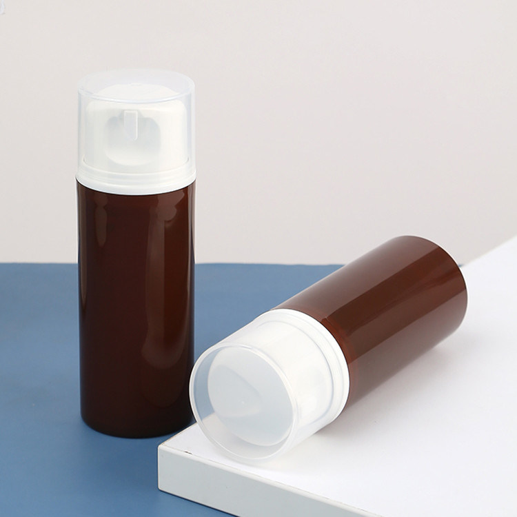 100ml Personal Skin Care Packaging Airless Bottle with PP Collar and Pump